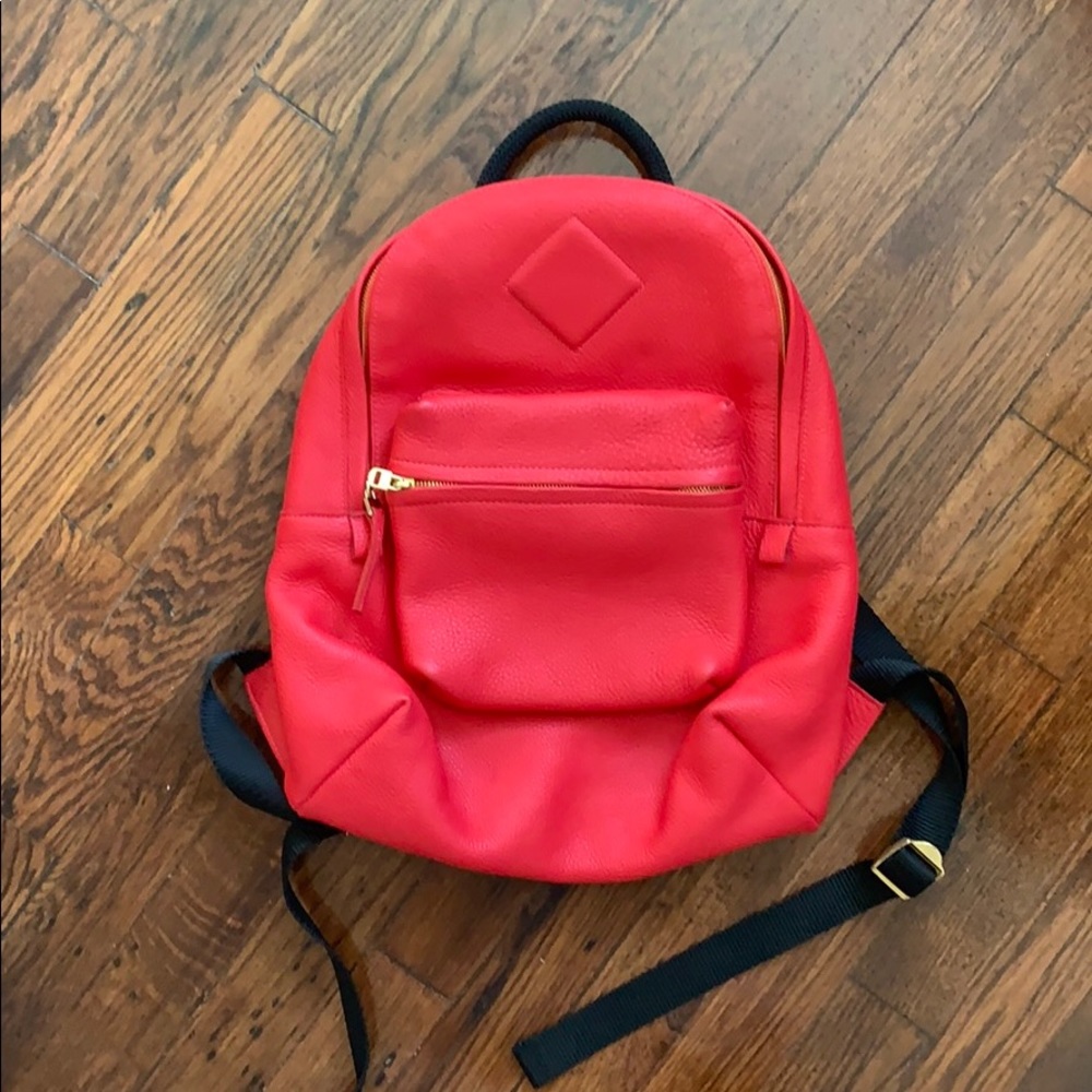 AANDD red leather backpack